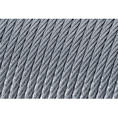 Ocelové lano DIN3055 (6×7+FC) pr.8,00 mm pozink