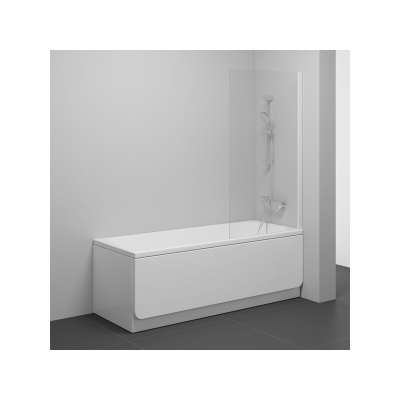 Vanová zástěna Ravak NVS1 80, satin+transparent