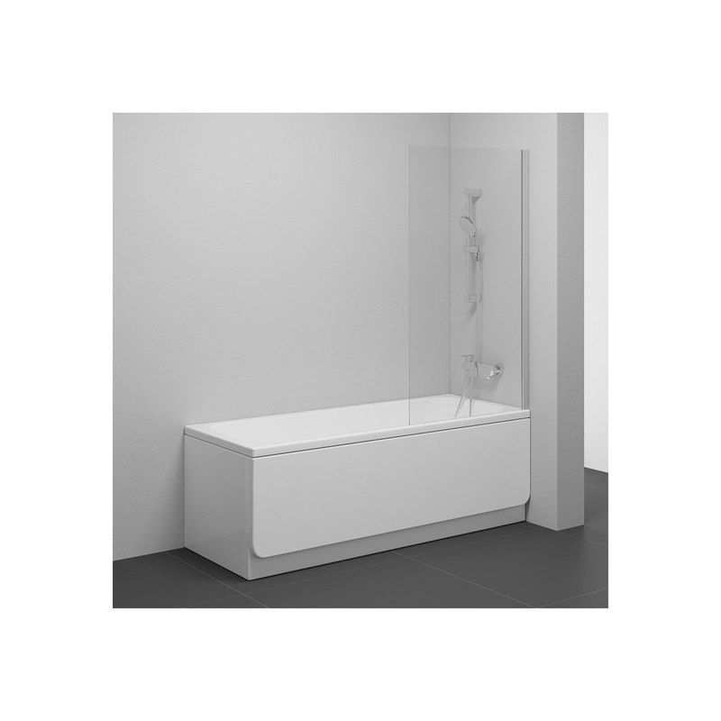 Vanová zástěna Ravak NVS1 80, satin+transparent