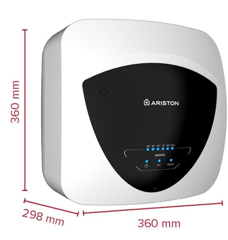 Elektrický ohřívač Ariston Andris Elite 10 PL EU, nad umyvadlo, objem 10 l, výkon 2,0 kW