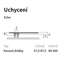 Těleso koupelnové trubkové Isan Echo 1735 x 500 mm, 635 W, elektrické pro systém Nexus, sněhově bílá RAL 9016