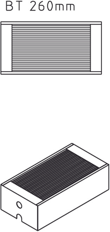 Konvektor Kermi Kompakt KKN26 100 x 900 mm, 1184W, bílá, s mřížkou, připojení boční vlevo