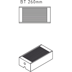 Konvektor Kermi Kompakt KKN26 100 x 2200 mm, 2893W, bílá, s mřížkou, připojení boční vlevo