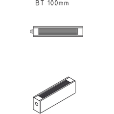 Konvektor Kermi Kompakt Ventil KKV10 250 x 2200 mm, 1815W, bílá, s mřížkou, připojení boční vlevo
