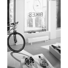Konvektor Kermi Kompakt Ventil KKV13 150 x 1600 mm, 1184W, bílá, s mřížkou, připojení boční vlevo