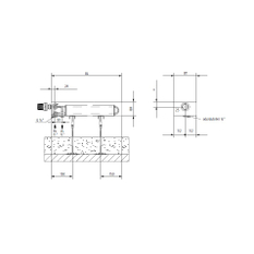 Konvektor Kermi Kompakt Ventil KKV21 150 x 1600 mm, 2246W, bílá, s mřížkou, připojení boční vlevo
