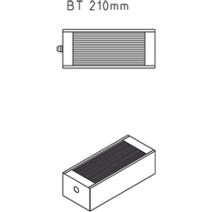 Konvektor Kermi Kompakt Ventil KKV21 150 x 1600 mm, 2246W, bílá, s mřížkou, připojení boční vlevo