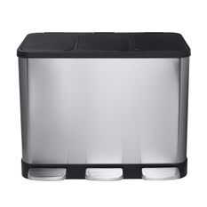 Koš odpadkový Bemeta Home 3x 14 l na tříděný odpad nerez