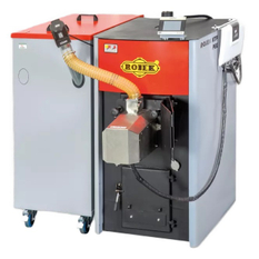 Zásobník pelet plechový nýtovaný s kolečky Rojek 280 l, (pravý/levý)