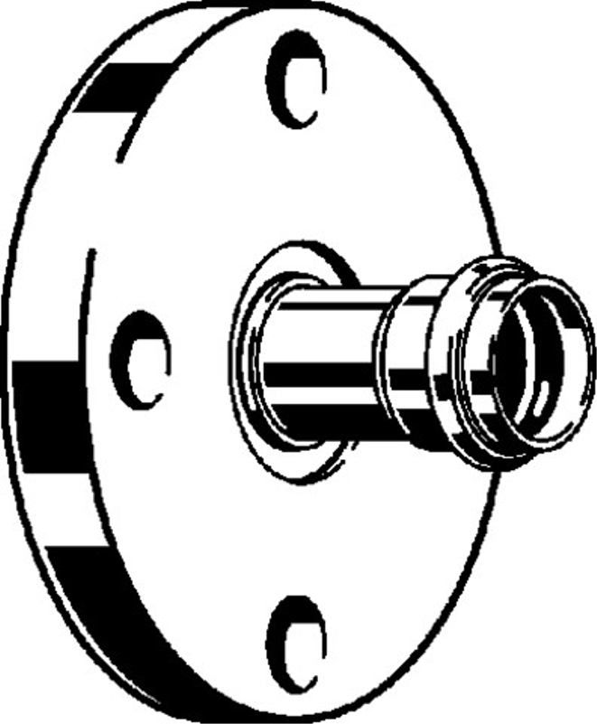 Přírubový přechod Viega Sanpress Inox G s SC-Contur 0259 DN32(35MM)