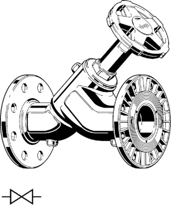 Ventil se šikmým sedlem Viega systémové armatury Easytop 2237.5xL 100