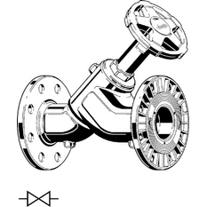 Ventil se šikmým sedlem Viega systémové armatury Easytop 2237.5xL 100