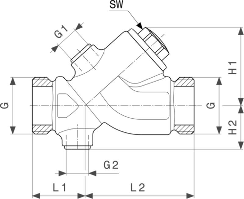 Zpětná klapka Viega systémové armatury Easytop 2239.3 15
