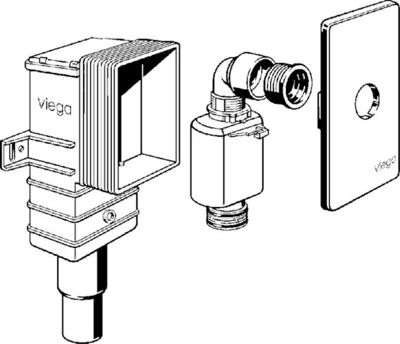 Zápachový uzávěr Viega 5633.3 5/4˝ x 50/40
