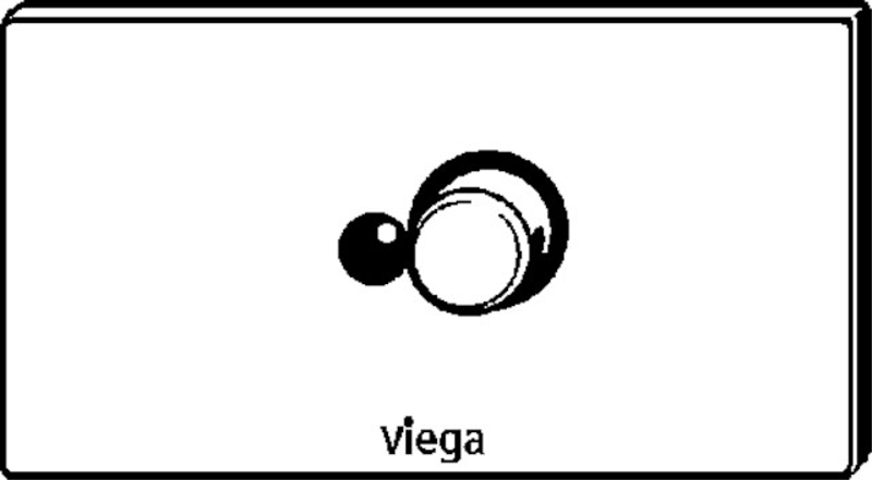 Ovládací deska Viega náhradní díly 8326.16 VfP5 ušlechtilá ocel,alpská bílá