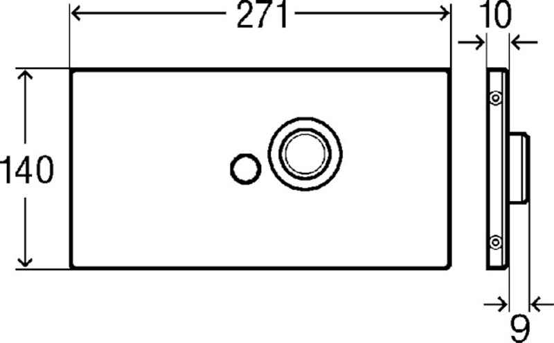 Ovládací deska Viega náhradní díly 8326.16 VfP5 ušlechtilá ocel,alpská bílá