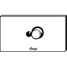 Ovládací deska Viega náhradní díly 8326.16 VfP5 ušlechtilá ocel,alpská bílá