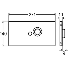 Ovládací deska Viega náhradní díly 8326.16 VfP5 ušlechtilá ocel,alpská bílá