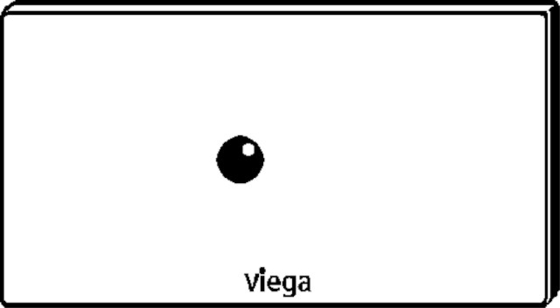 Krycí deska Viega 8326.4 VfP6 ušlechtilá ocel,alpská bílá