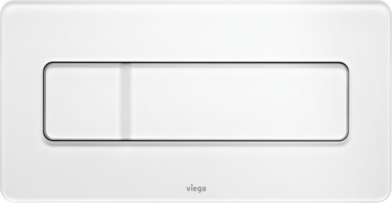 Ovládací deska Viega 8357.1 VfM105 sklo v bílé /dopravní bílé