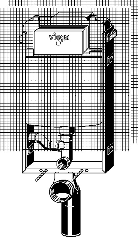 WC blok Viega Prevista Pure 8513.31 1070