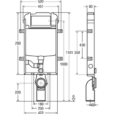 WC blok Viega Prevista Pure 8513.31 1070