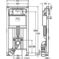 WC prvek Viega Prevista Dry 8522.31 1120 x 500