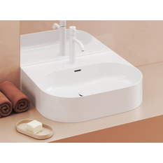 Umyvadlo Ravak Ceramic Slim Wall O 55, s otvorem pro baterii, s přepadem, bílá