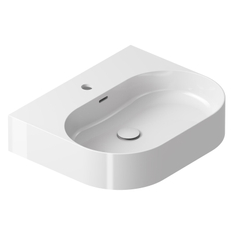 Umyvadlo Ravak Ceramic Slim Wall O 55, s otvorem pro baterii, s přepadem, bílá