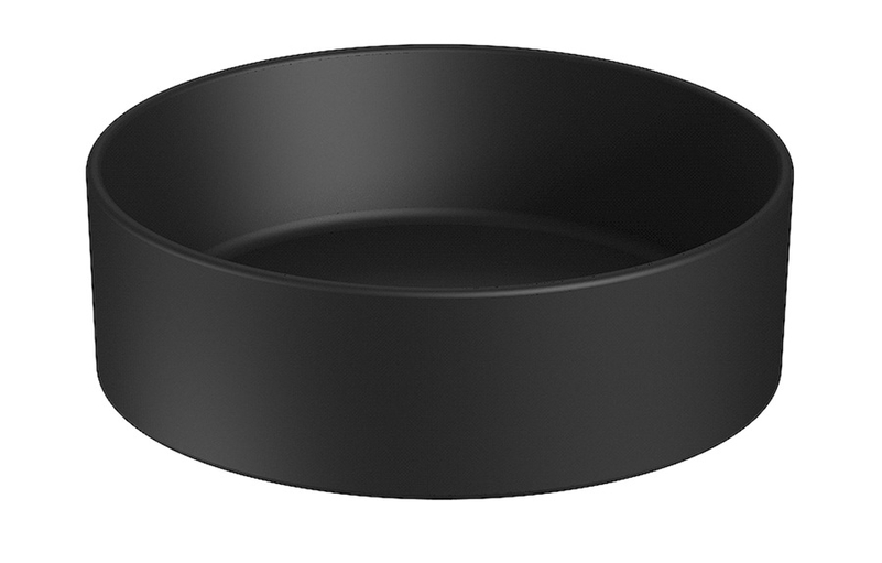 Umyvadlová kruhová mísa Jika Cubito Pure pr. 40 cm, černá matná