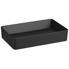 Umyvadlová obdélníková mísa Jika Cubito Pure 60 x 38 cm, černá matná