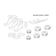 Těleso otopné článkové Lipovica Garda 1800, 3 článků, připojení boční, 900 W, s úpravou Aleternum, bílá