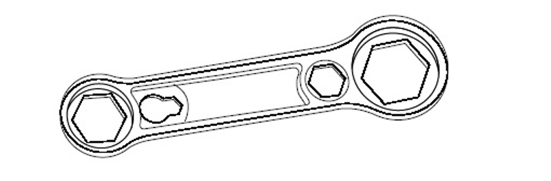 Příslušenství Lipovica klíč na redukce plastový