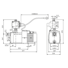 Vysokotlaké odstředivé čerpadlo Wilo HiMulti 3 C 1-24, G 1˝, 1x230V, 400W