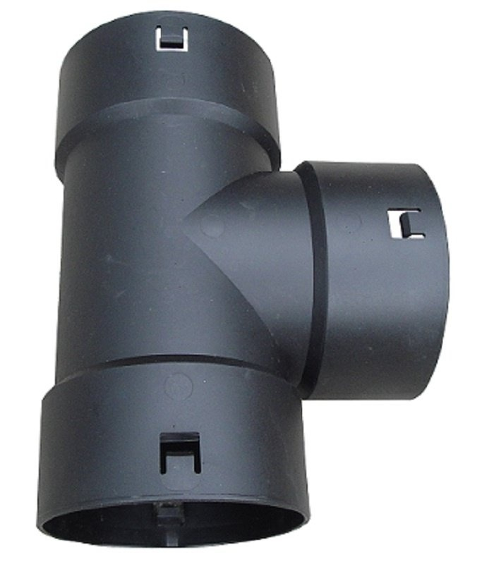 T-kus drenážního potrubí Osma DREN Drainage DRET, DN 80, černá