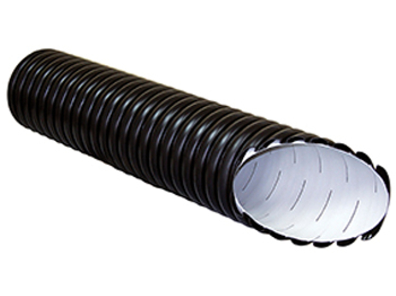 Trubka drenážní korugovaná Wavin PP X-Stream SN8 perforovaná 360° DN 150 x 1,5 x 6000 mm , černá