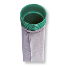 Trubka drenážní korugovaná Wavin PP X-Stream GT Perfor PP SN8, perforovaná 360° DN 800 x 1,5 x 6000 mm, zelená s geotextilií
