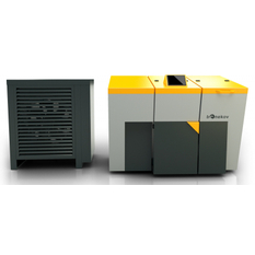 Hybridní kotel Benekov H25/10, kotel K25 se zásobníkem 200 l vpravo, výkon 25 kW + tepelné čerpadlo o výkonu 10 kW, SVT 22126