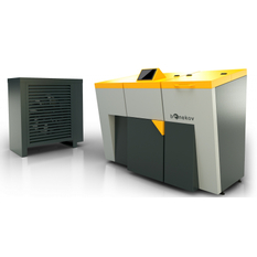 Hybridní kotel Benekov H25/10, kotel K25 se zásobníkem 200 l vpravo, výkon 25 kW + tepelné čerpadlo o výkonu 10 kW, SVT 22126