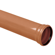 Trubka kanalizační Wavin PVC-U ML KGEM SN4 DN 110 x 3,2 x 500 mm, oranžová