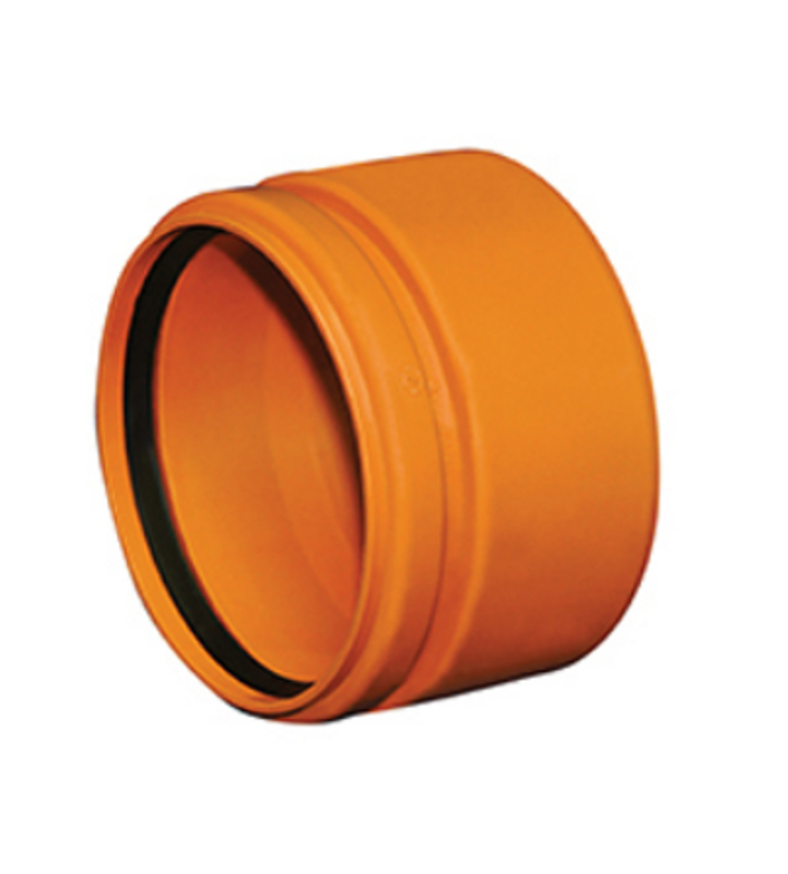 Přechod kanalizační Wavin PVC-U KGUSM z PVC/na kameninu DN 110, oranžová