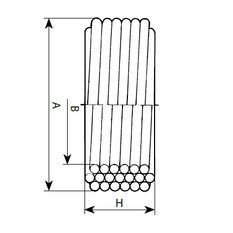 Trubka kanalizační tlaková Wavin PE100 SDR11, d 125 x 11,4 mm (návin 100m)