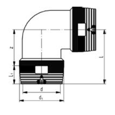 Elektrokoleno Wavin PE100 SDR11, d 225