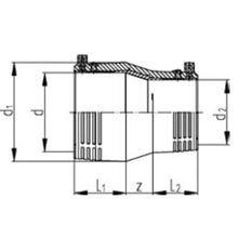 Elektroredukce Wavin PE100 SDR11, d 90 x 63