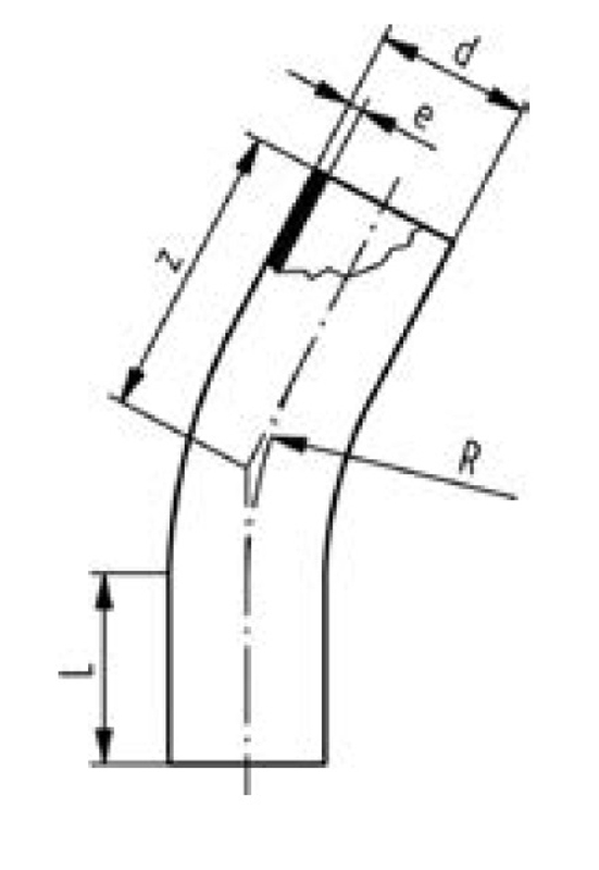 Elektrooblouk 11° Wavin PE100, svařování na tupo, SDR11, d 250