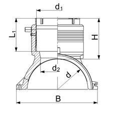 Elektroodbočka navrtávací Wavin SATURN PE100, SDR11, d 160 x 125