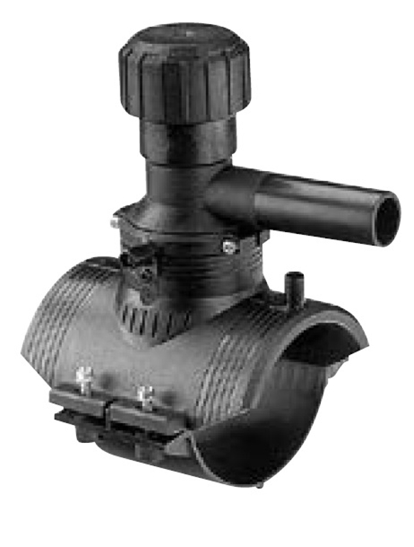 Elektro T-kus navrtávací s 360° odbočkou Wavin PE100 SDR11, d 180 x 63