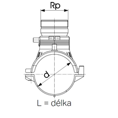 Elektrokus navrtávací Balon Wavin, PE100 SDR11, d 160 x 2 1/2˝
