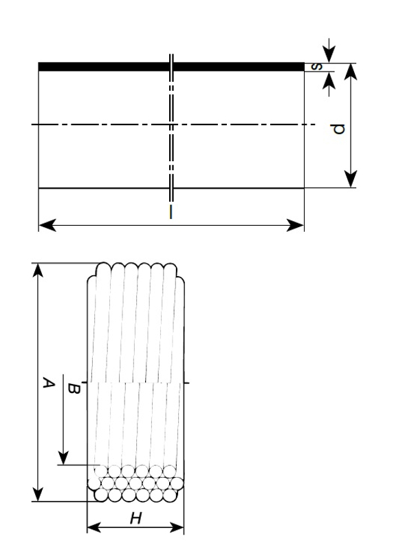 Trubka tlaková plynová Wavin SafeTech RC SDR17, d 315 x 18,7 mm (tyč 12m)