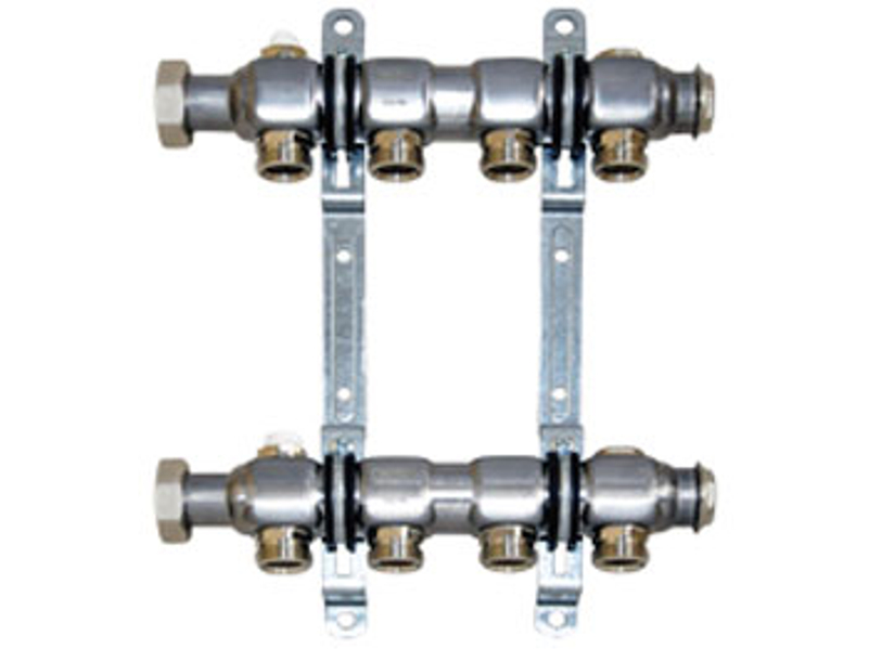 Rozdělovač pro topenářské rozvody Wavin K-press K1 10-vývodů nerez